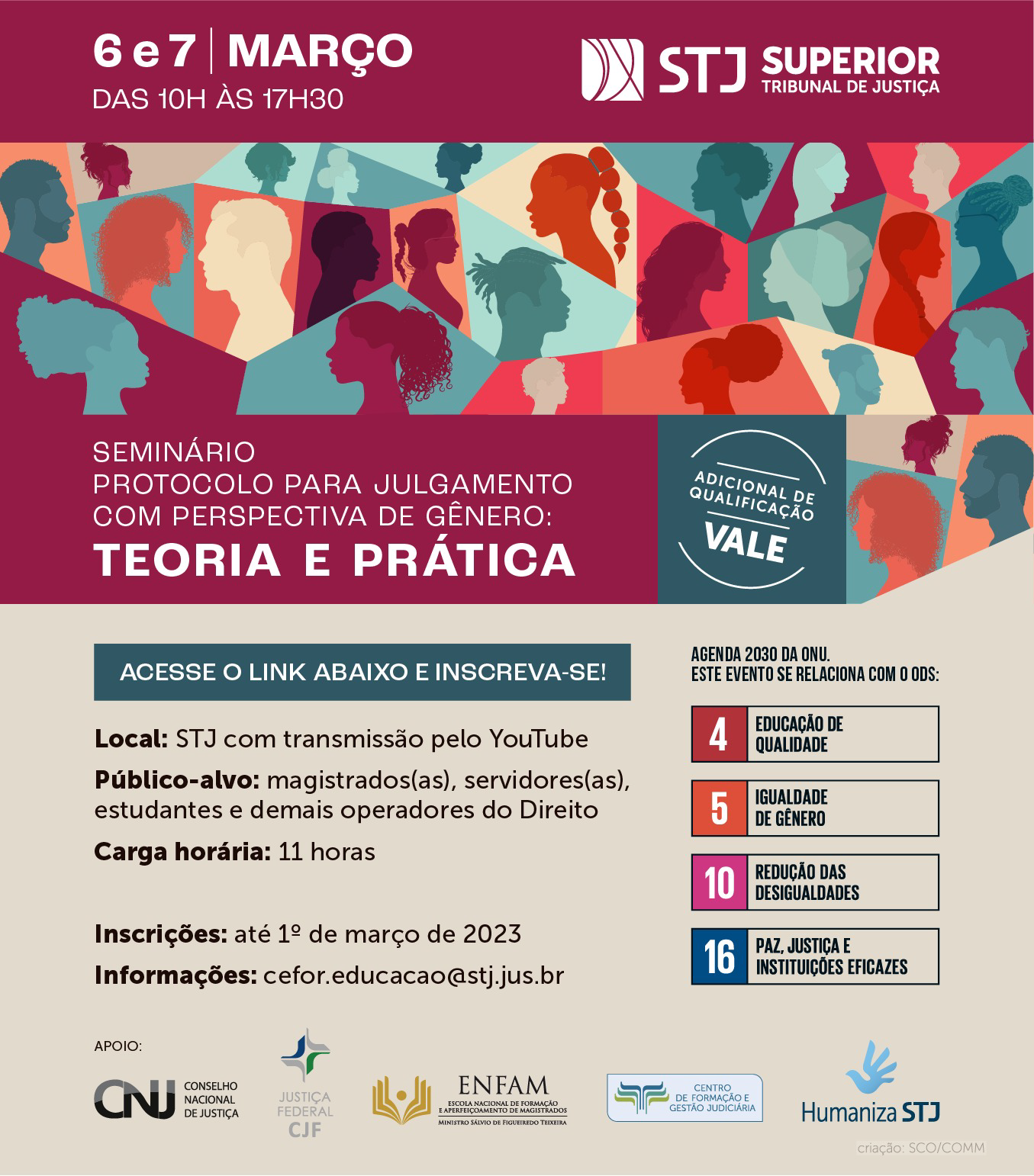 Card informativo com informações do evento