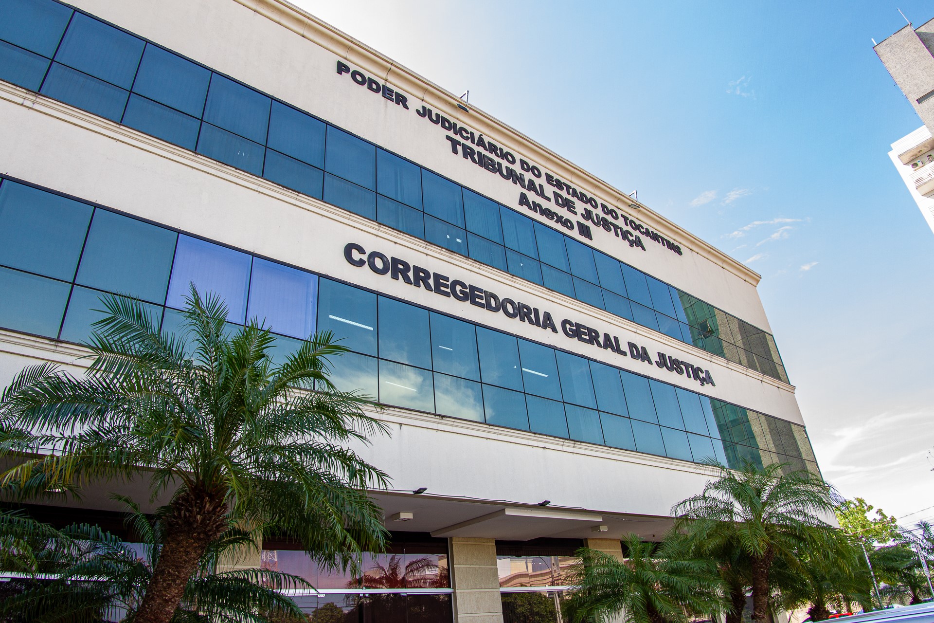 Imagem da fachada do prédio da Corregedoria Geral da Justiça