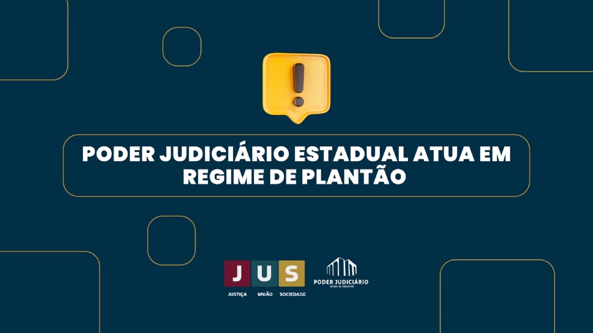Arte informa que o Poder Judiciário do Tocantins atuará em regime de plantão durante o período de suspensão do expediente regular.