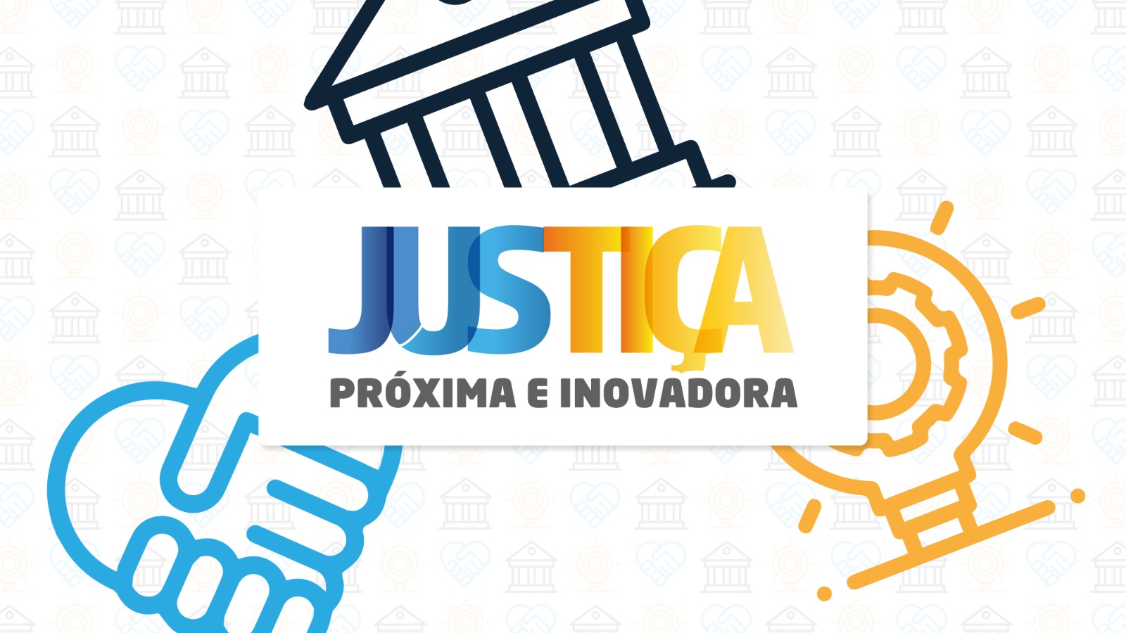 Logo da Gestão da Presidente Desembargadora Etelvina Maria Sampaio Felipe Justiça Mais Próxima e Inovadora