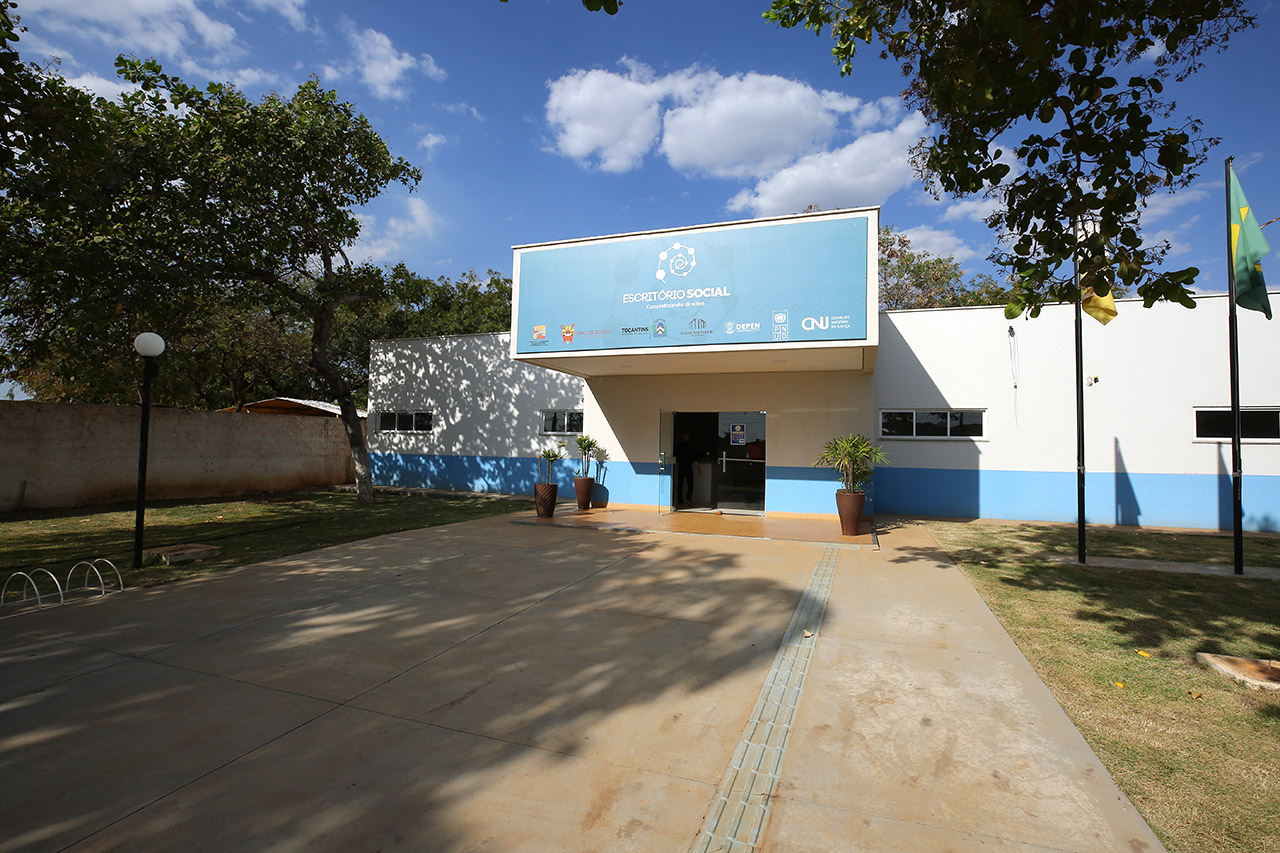 Fota da fachada do Escritório Social de Palmas